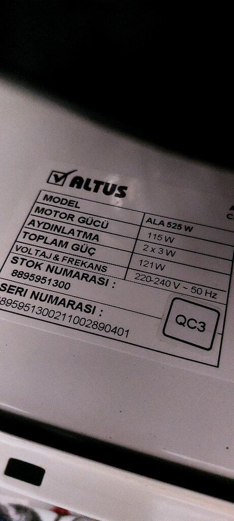 ALTUS ALA 525W MODELİ DAVLUMBAZ SIFIR AYARINDA - 5