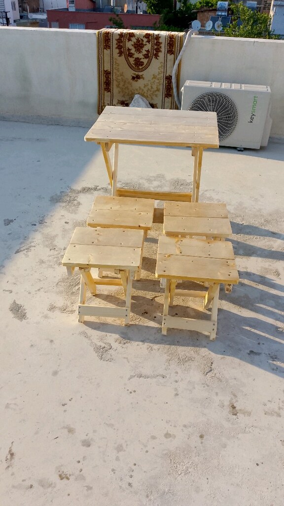 katlanır masa tabure takımı - 2