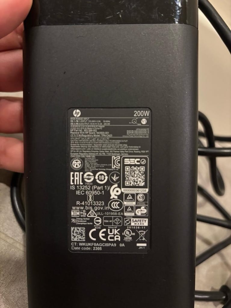 Orijinal HP 200W Laptop Şarj Adaptörü (Mavi Uçlu) - 3