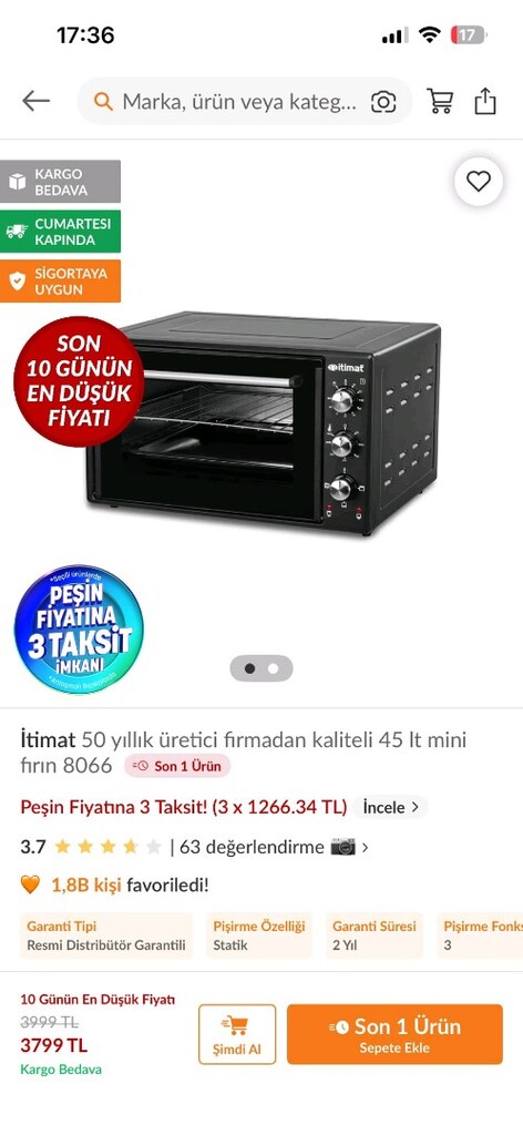 itimat mini fırın - 2