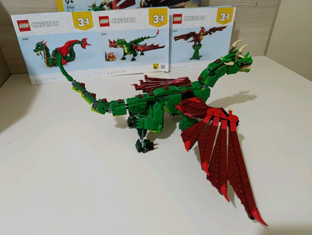 LEGO Creator 3in1 31161 - Dragon / Yeşil Ejderha (Kutulu ve Kılavuzlu) - 6