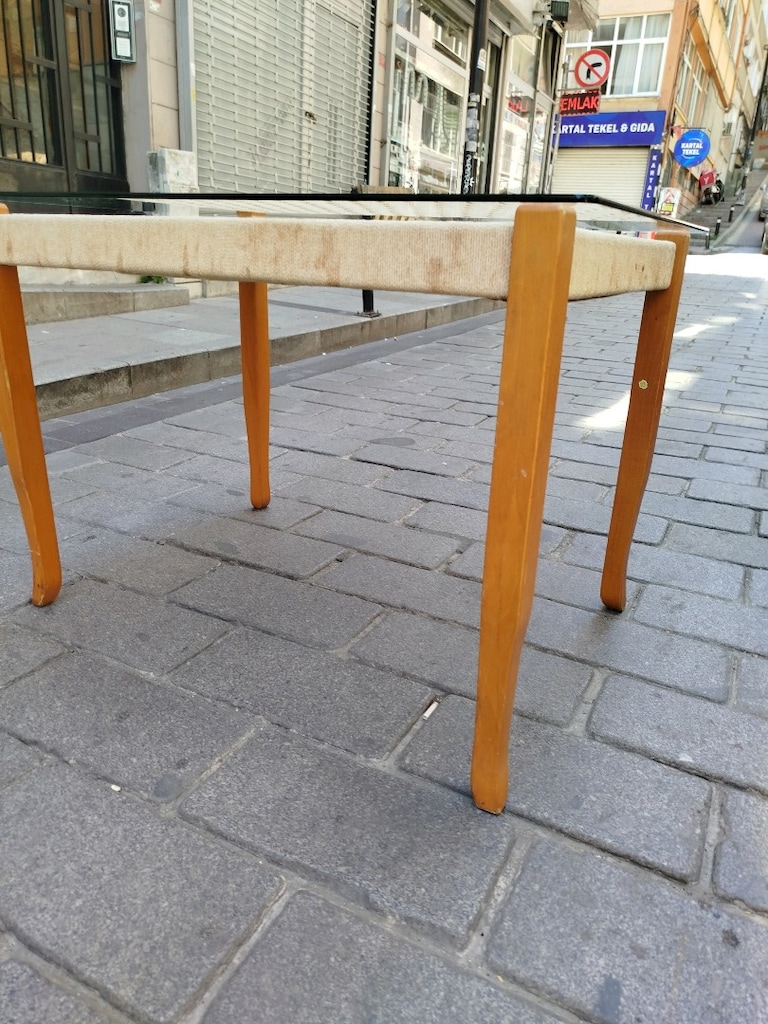 seyyar camlı çok amaçlı hasır masa - 6