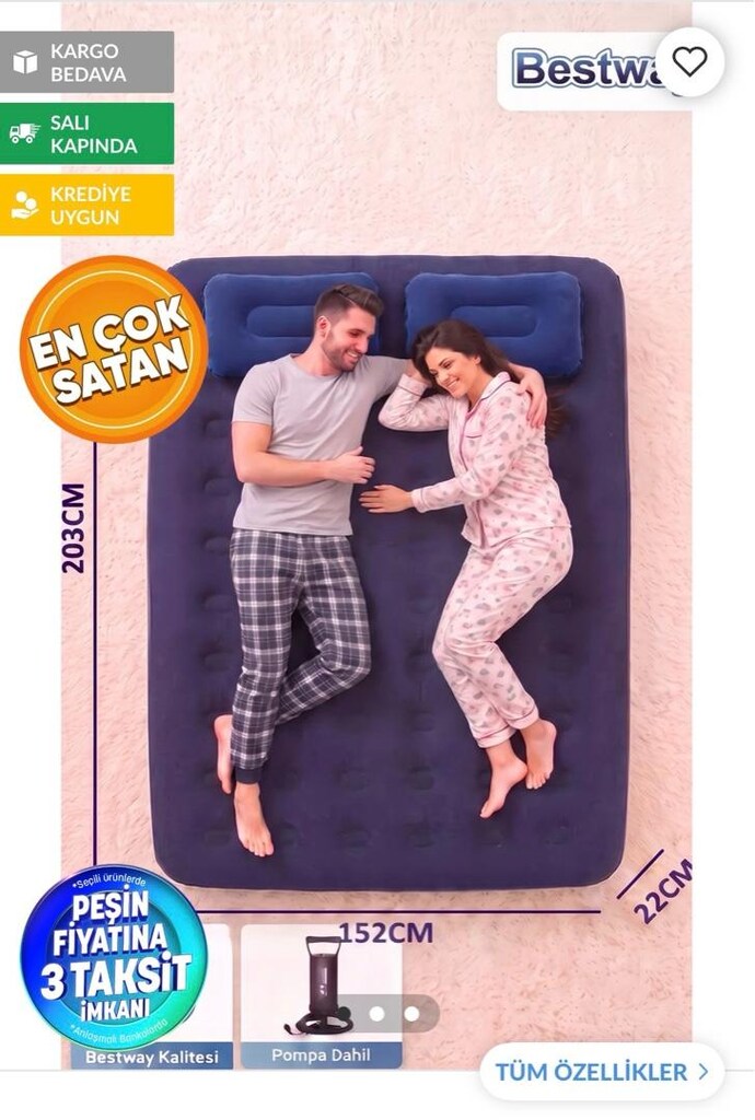 çadır ve şişme yatak - 3