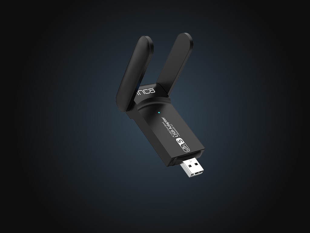 Inca IUWA-1300X AC1300 USB Wifi adaptör BT4.2 (Linux uyumlu) - 5