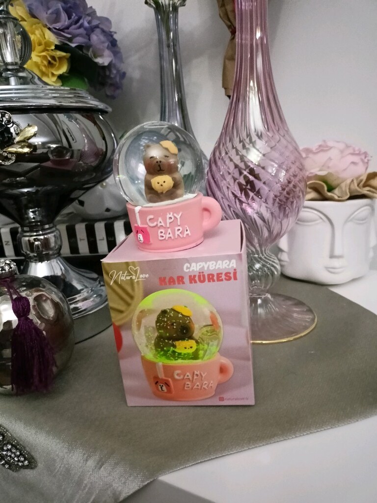 Cappibara Işıklı Kar Küresi - 7
