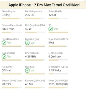 İPHONE 17 PRO MAX TR CİHAZI 24 AY GARANTİLİ SIFIR KAPALI KUTU - 3