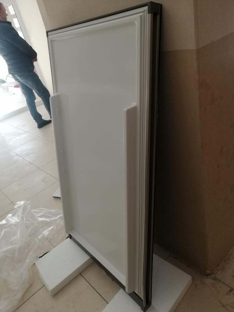 ..Sıemens siyah cam kapak buzdolabı kapağı - 2