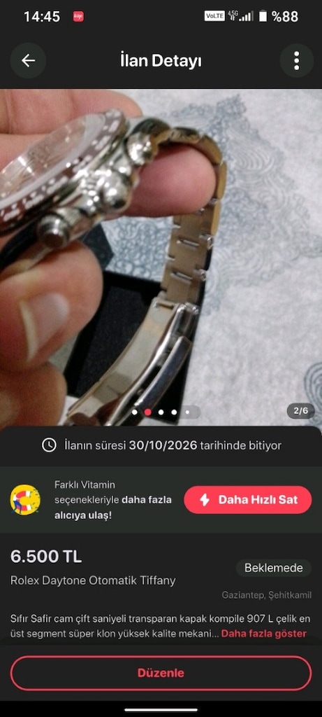 Rolex Daytone Otomatik - 5