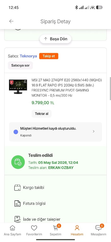 rtx 5070 r7 7800XD hazır sistem 3 aylık - 12