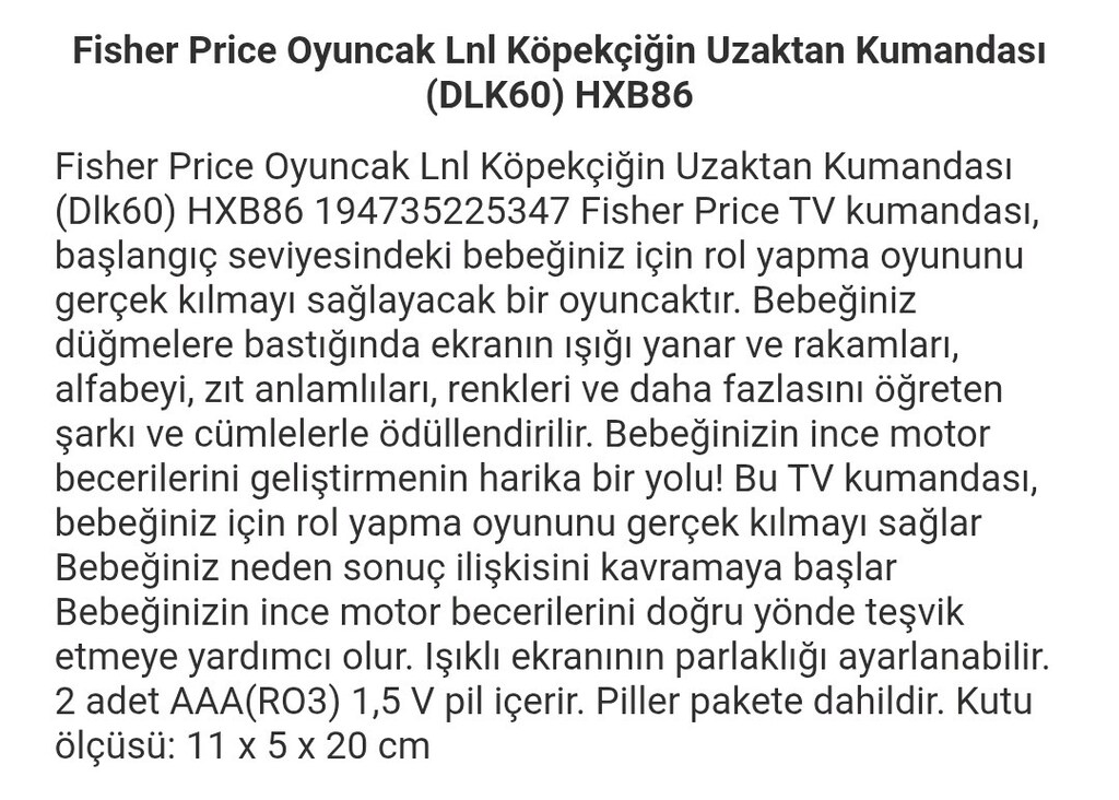 fisher price egitici kopekcigin uzaktan kumandasi - 3