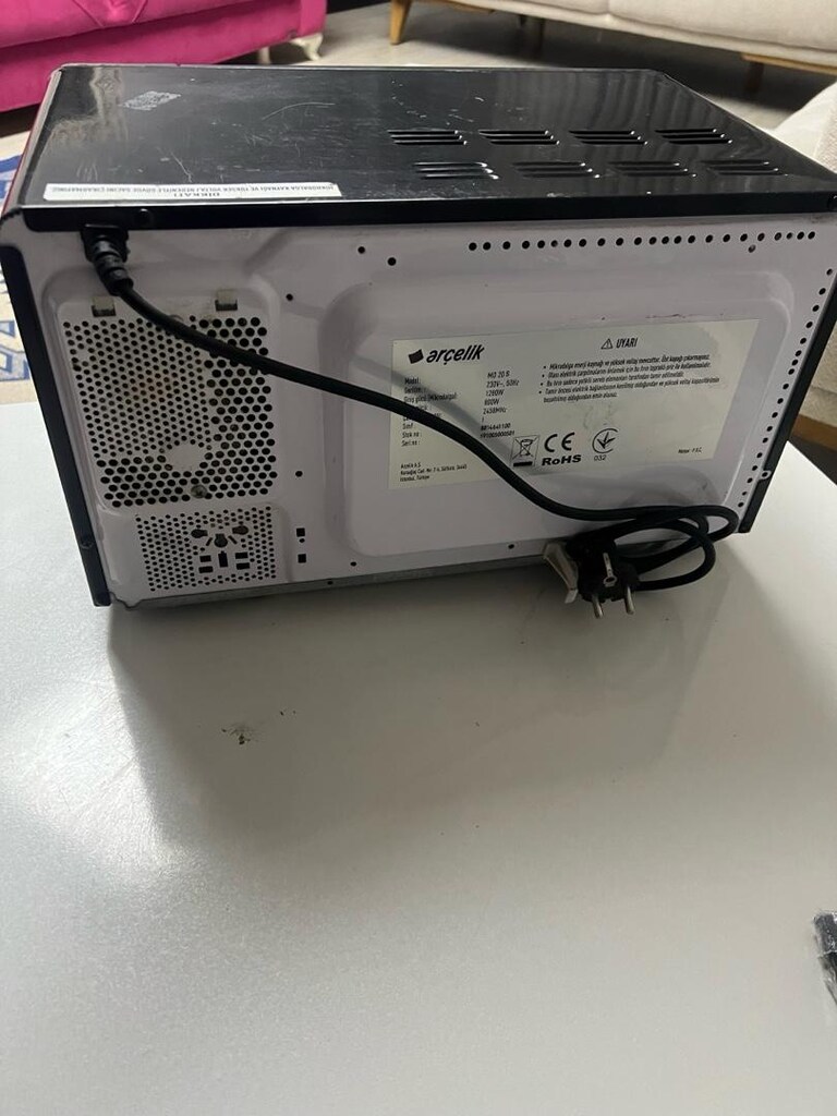 microdalga fırın sıfır ARÇELİK ayarında tabaği yok - 3
