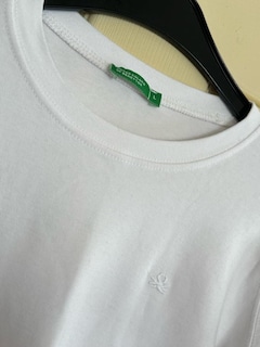 benetton uzun kollu tişört beyaz - 3
