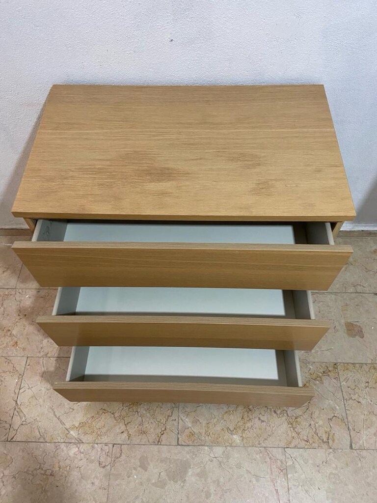 ikea malm şifonyer masif - 4