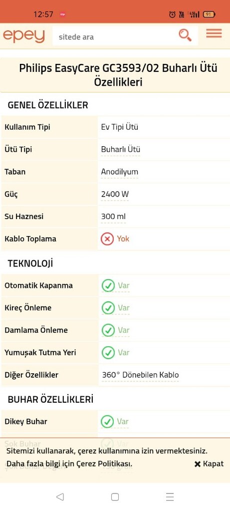 PHİLİPS EASY CARE ÜTÜ - 7