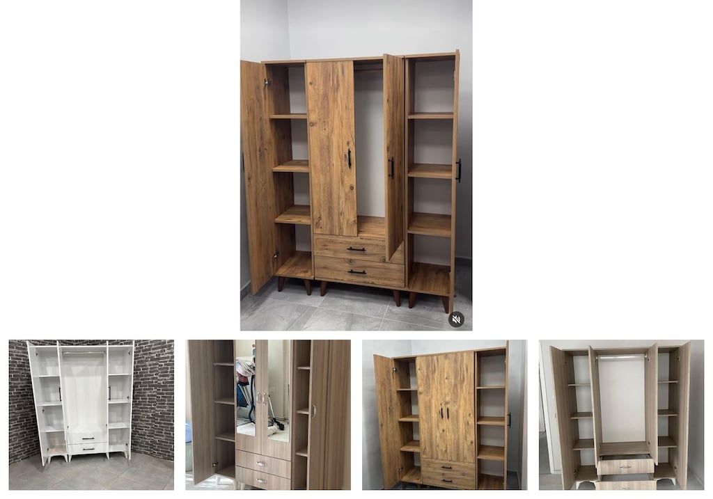 4 kapaklı elbise dolabı ulbrfmtdaq - 2