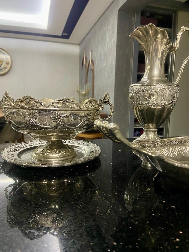 GÜMÜŞ 4 PARÇA OBJE SET - 5