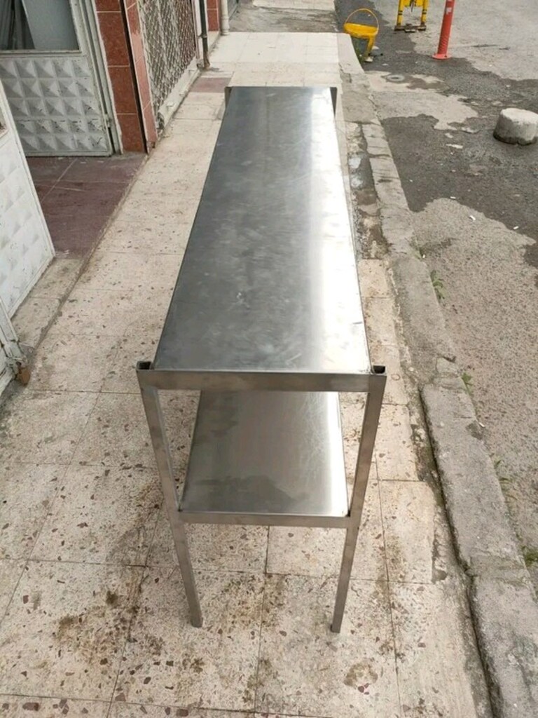 krom istif rafı çelik paslanmaz çalışma rafı endüstriyel raf krom tezg - 3