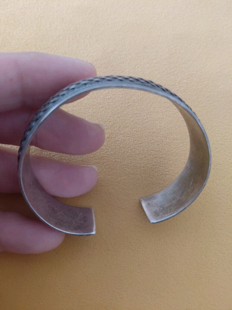 Gümüş 925 ayar El yapimi hasir bilezik - 5
