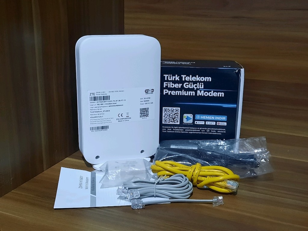 WİFİ 6 VDSL MODEM YENİ NESİL 5G VE 2.4G, ZTE, F713 - 2