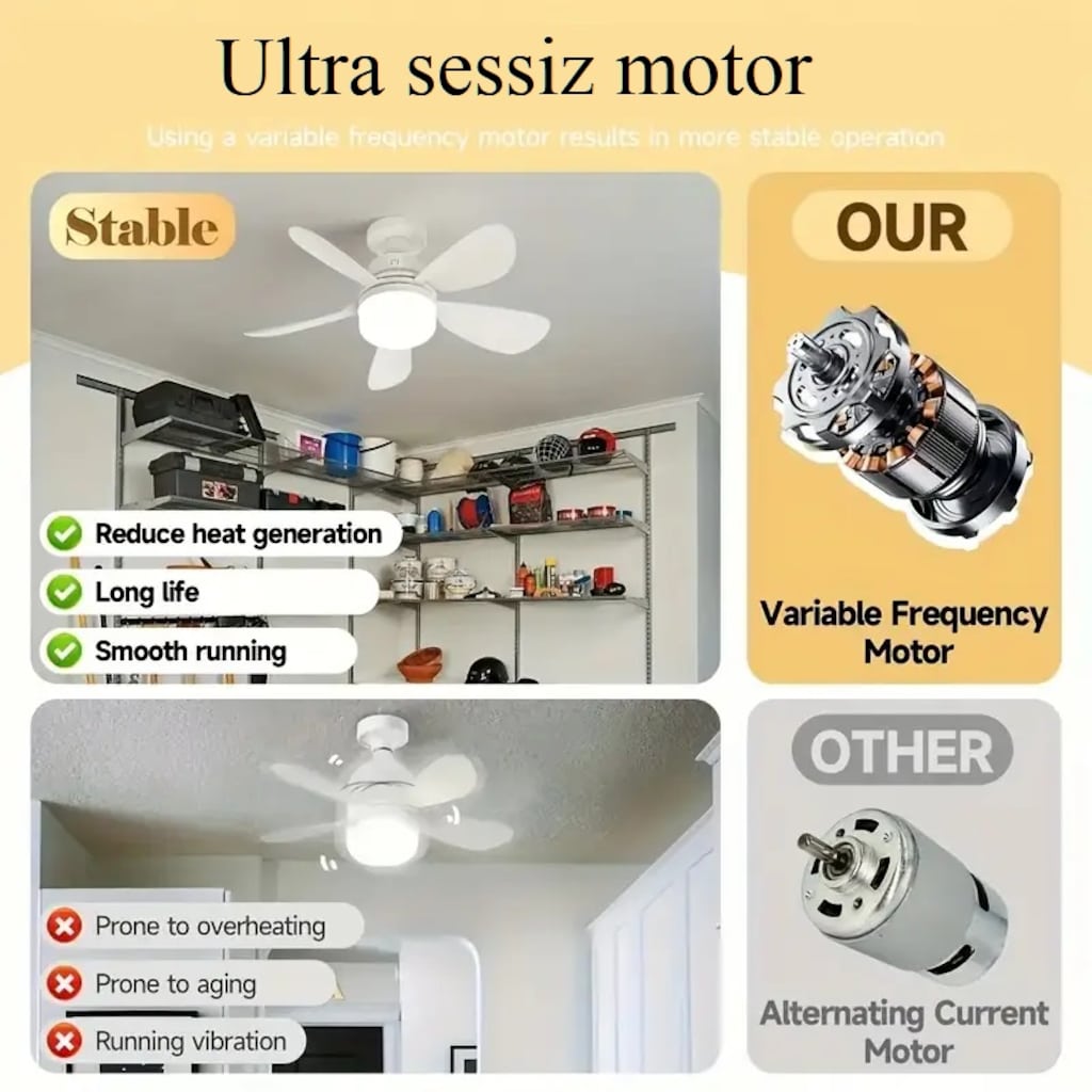 Led Vantilatör 2026 yeni model manyetik sessiz motor - 10