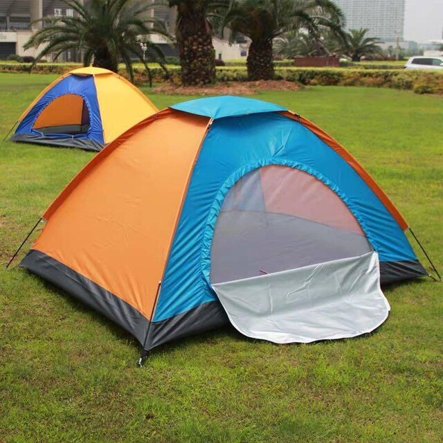 Kamp Çadırı 4 Kişilik Paraşüt Su Geçirmez Kumaş 200x200x135cm