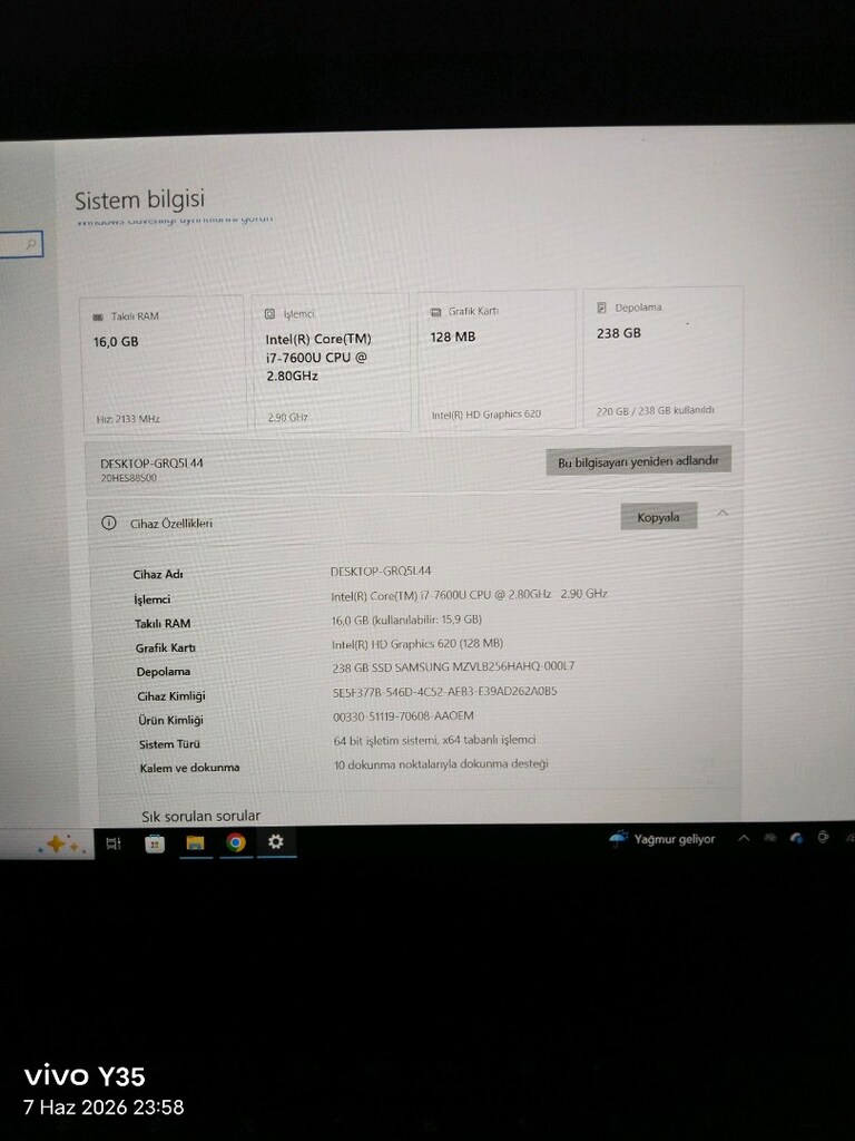 laptop lenova thinkpad T470 - 2