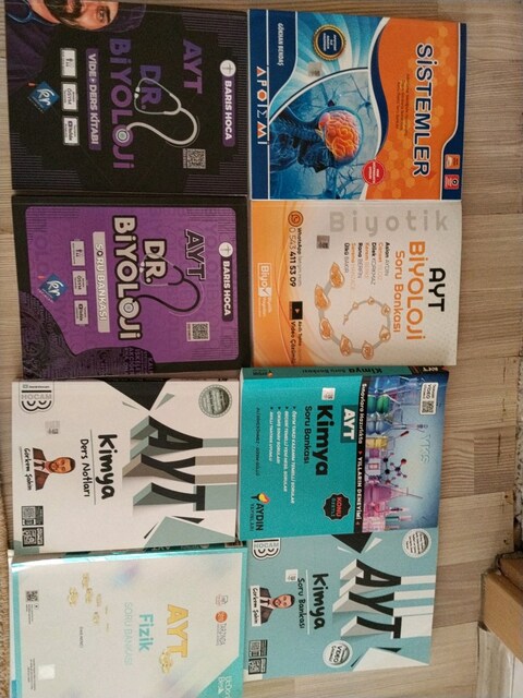 AYT fizik kimya biyoloji kitap