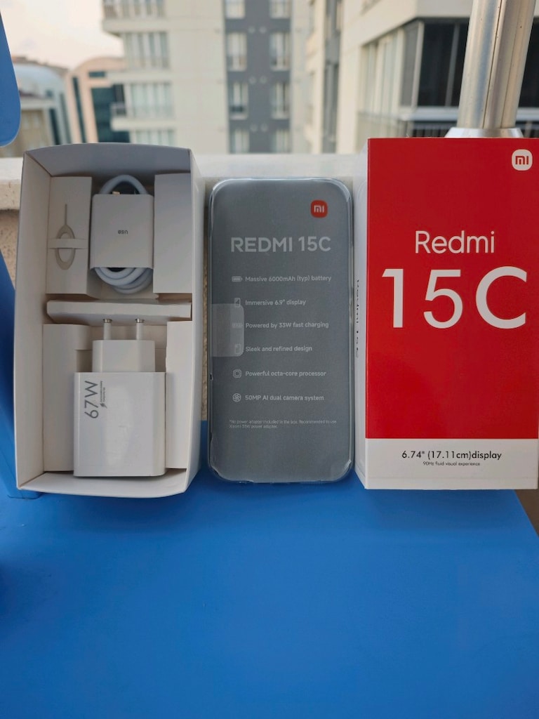 xioami redmi 15c NFC'Lİ sıfır cihaz 6000 amper batarya global ucuz - 3