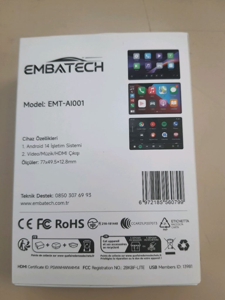Satılık embatech carplay - 5
