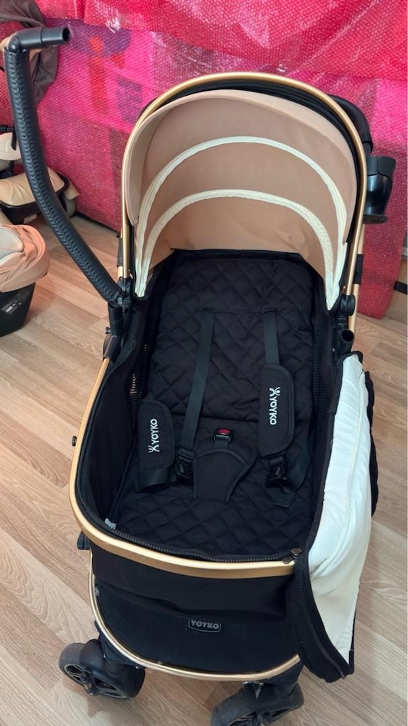 yoyko bebek arabası ve oto koltuğu seti travel sistem - 14