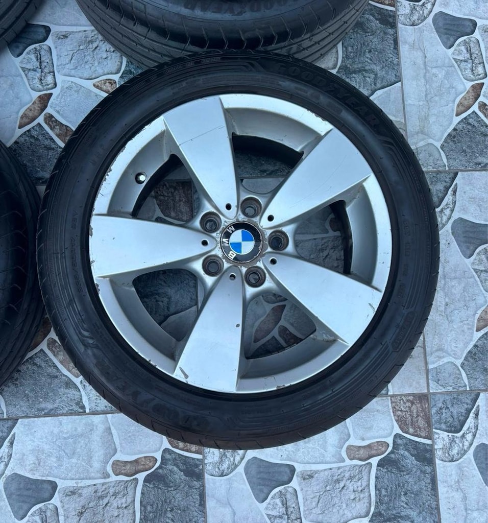 bmw jant 5x120 orjinal 17 inç e60 jant lastik - 6