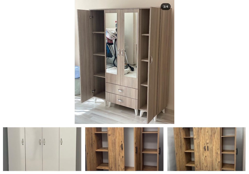 4 kapaklı elbise dolabı dgojbxwlwq - 4
