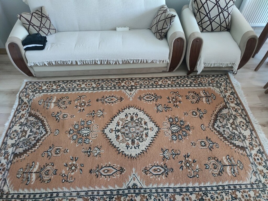 Tarihi El Dokuma Halı 6 metre yıkanmış tertemiz - 2