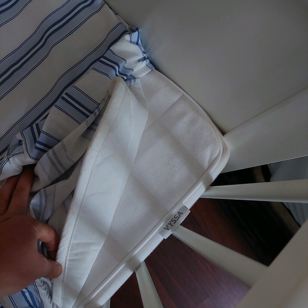 ikea bebek karyolasi +yatağı +yatak koruyucu alezi +yastık +yan minder - 8