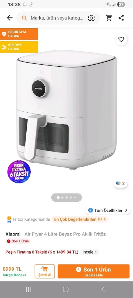 xiaomi airfryer mikrodalga - 4