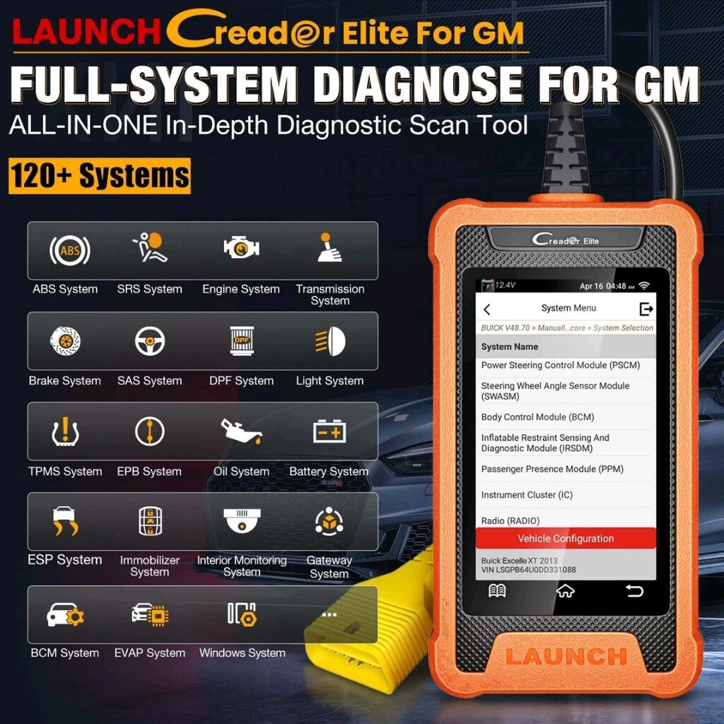 LAUNCH X431 Creader Elite Profesyonel obd cihazı - 2