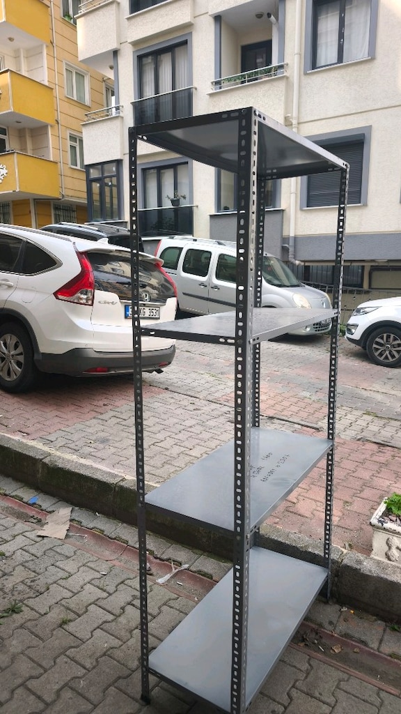 çelik raf depo rafı oto yedek parça rafı ikinci el raf çıkma raf 93x31 - 3