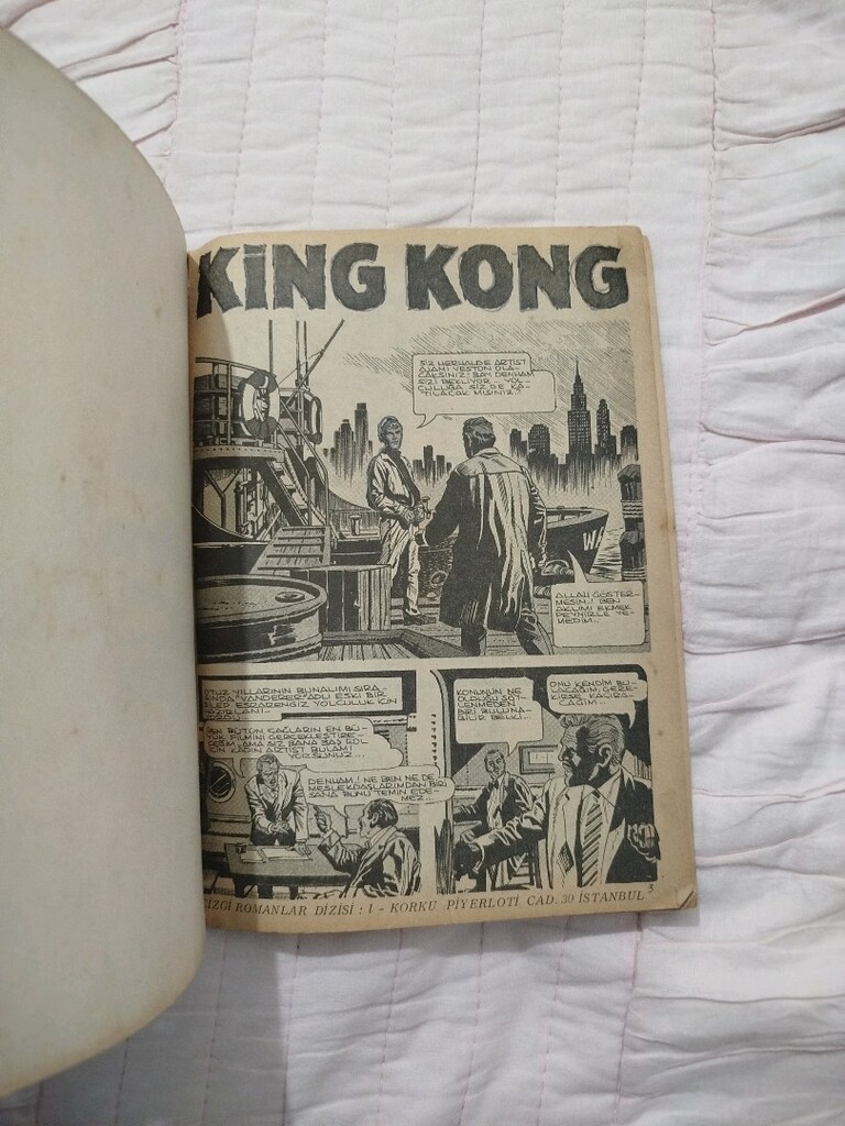 KİNG KONG, olay yaratan film resimli romanı, 66 sayfa, çizgi romanlar - 4