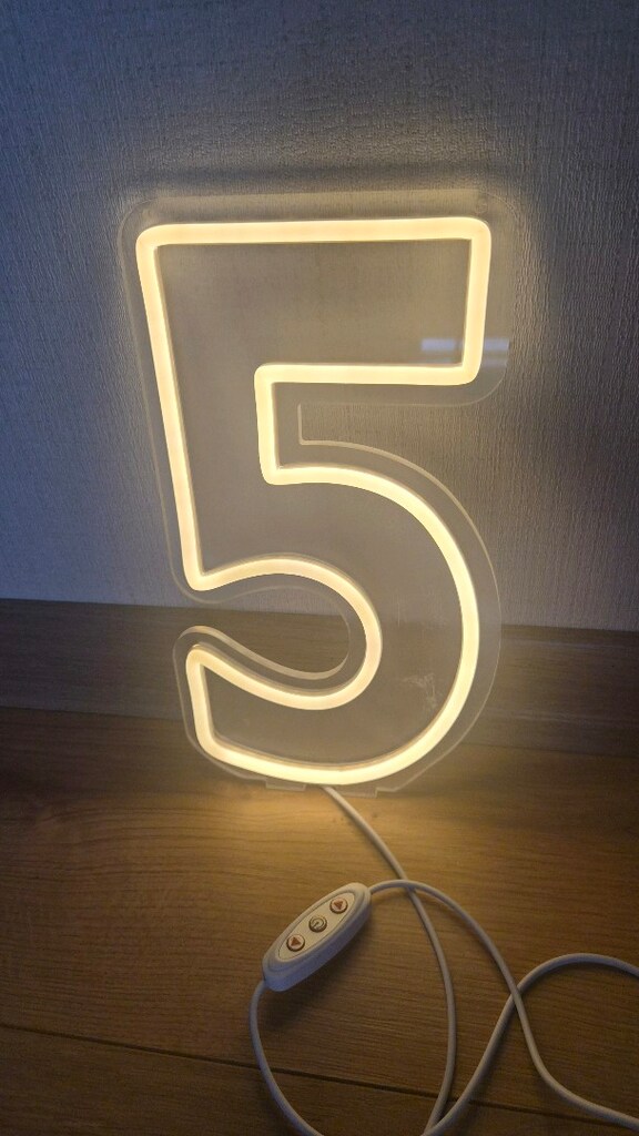5 yaş doğum günü led - 2