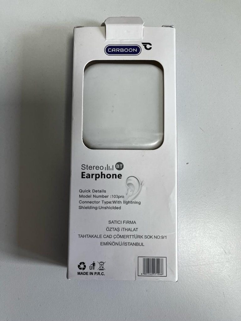 Carboon iPhone Lightning Kablolu Bluetooth Kulaklık - Sıfır / Kutulu - 2