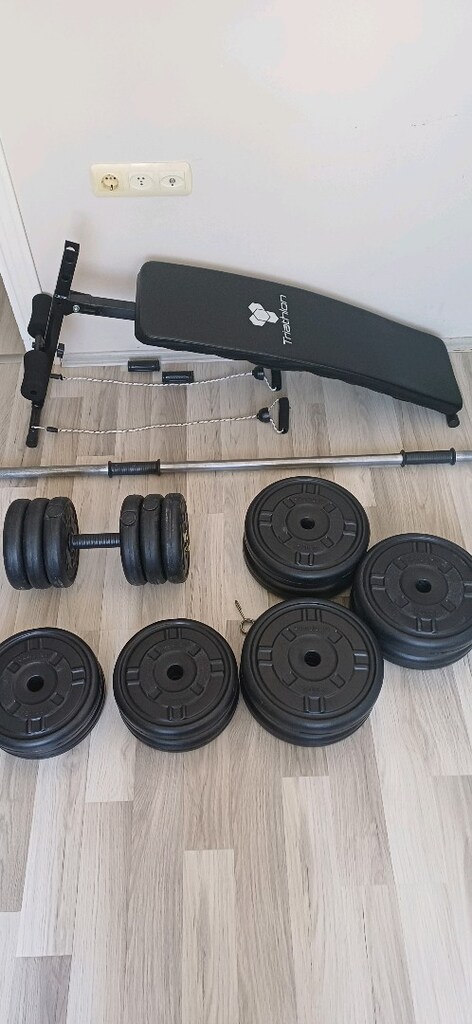 Sahibinden Temiz Ev Tipi Spor - Mekik Sehpası + Halter & Dambıl Seti - 6