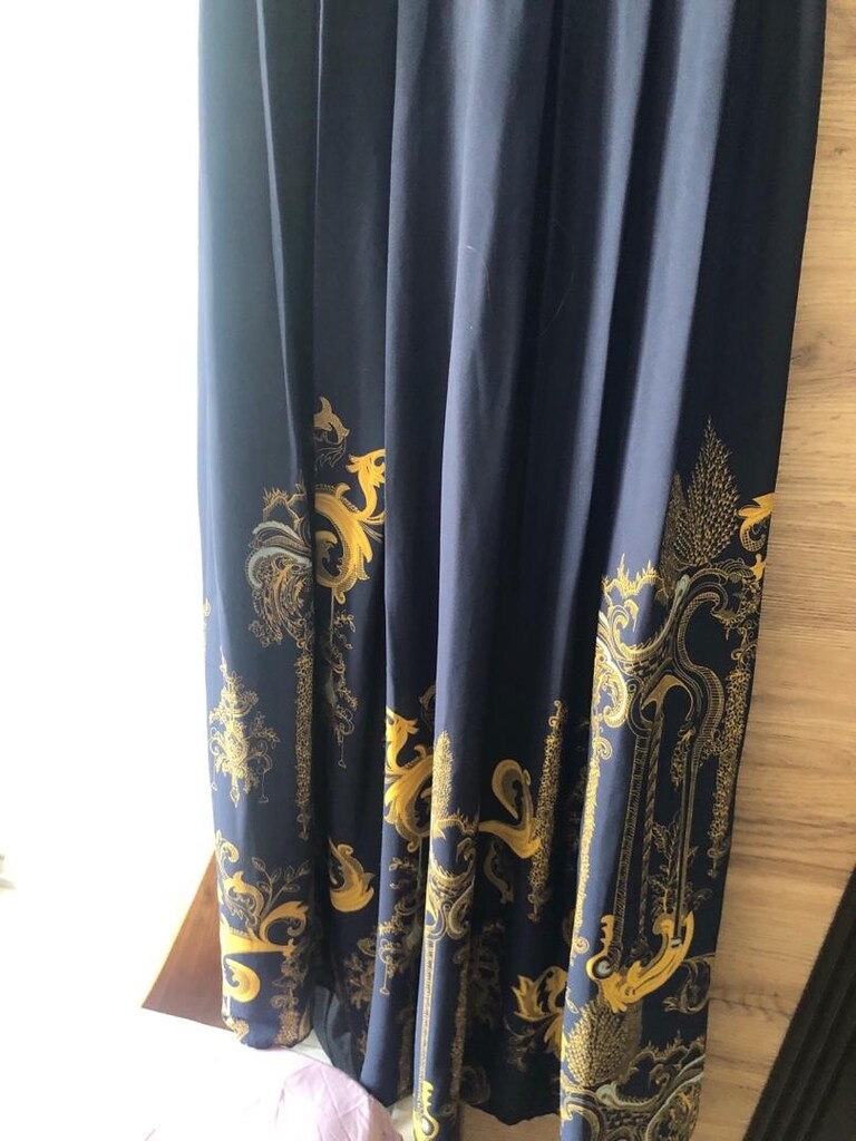 40 beden uzun elbise pileli - 5