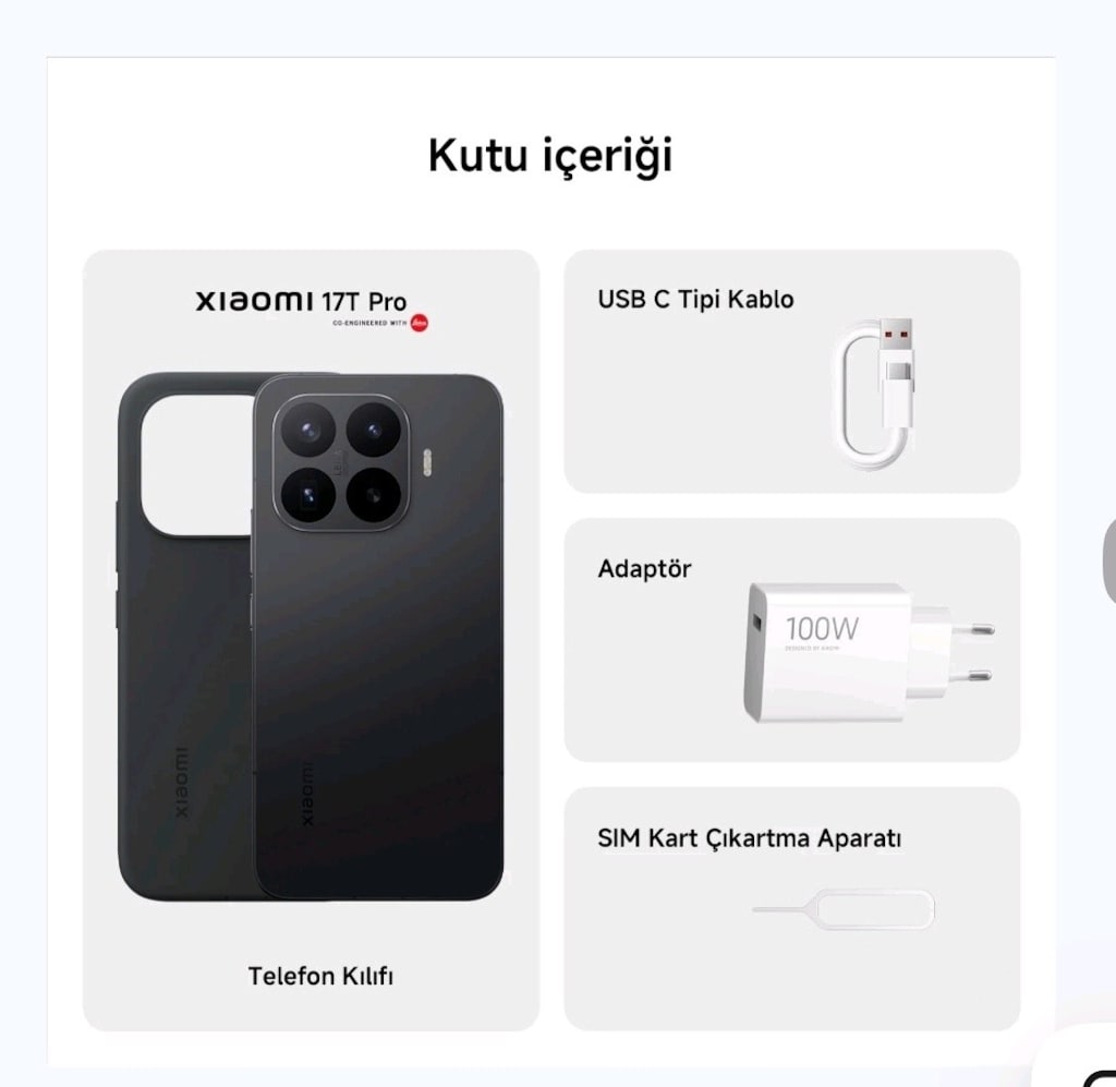 Xiaomi 17T Pro akıllı cep telefonu 12 GB 512 hafıza 2 aylık telefon 22 - 2