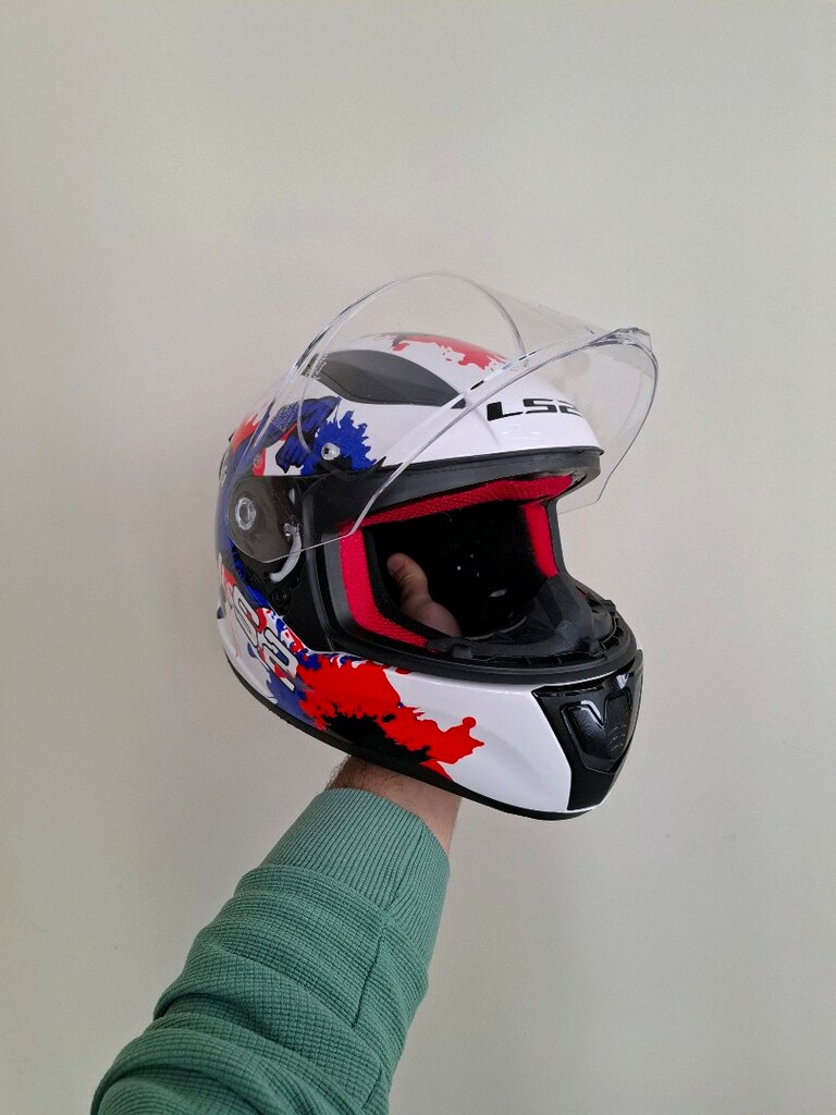 Temiz LS2 Rapid Mini Tam Kapalı Çocuk Motor Kaskı M Beden - 7