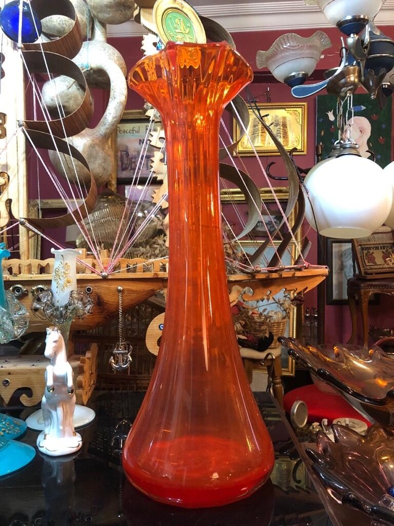 Turuncu Viking Glass Vazo - 2