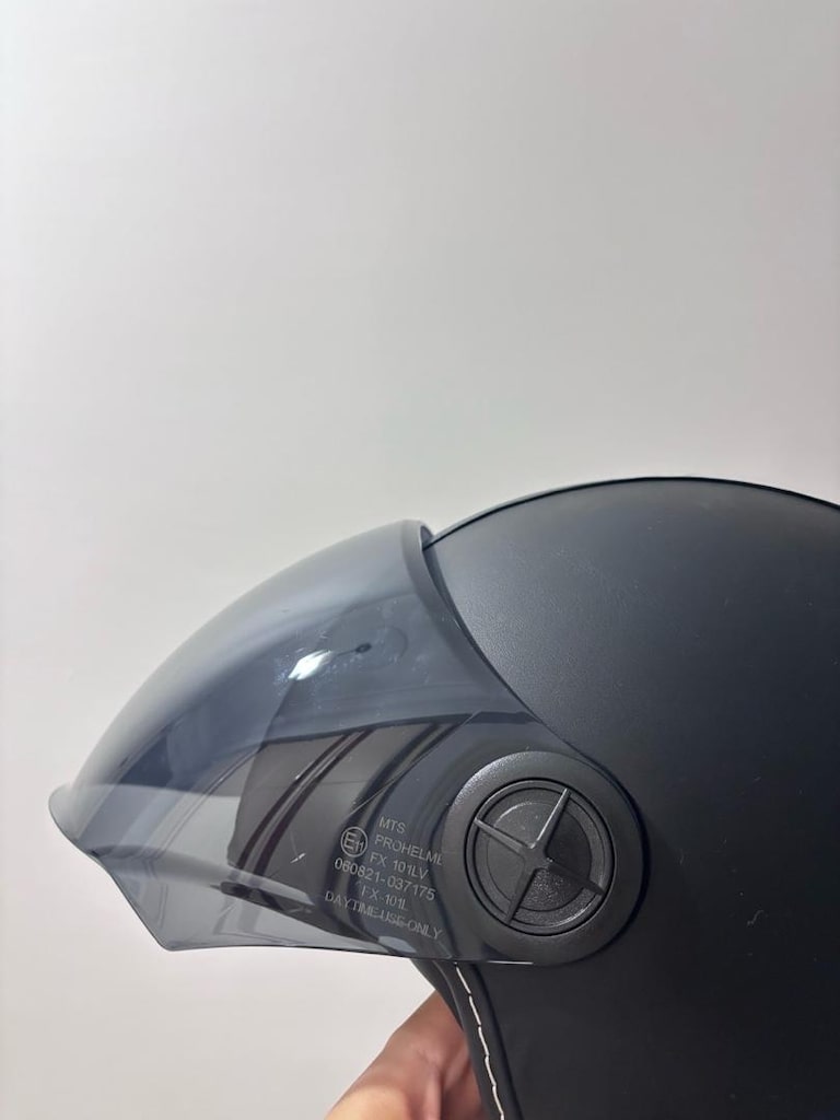 MTS Pro Helmets FX-101 LV Mat Siyah Jet Kask - 7