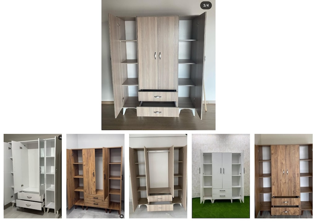 4 kapaklı elbise dolabı blkovqbxcq - 6