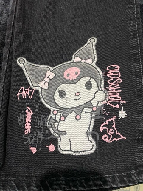 kuromi siyah kot