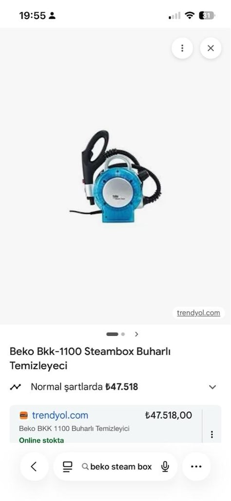 Beko Steam Box Buharlı Temizleme - 5