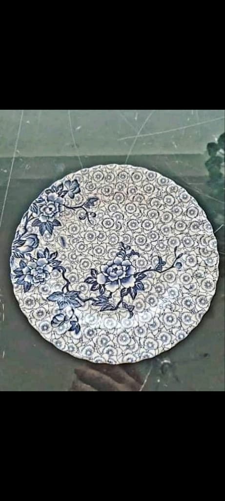 Antika İngiliz Porseleni Damgalı Lotus 12 Kişilik Yemek Pasta Kahvaltı - 4